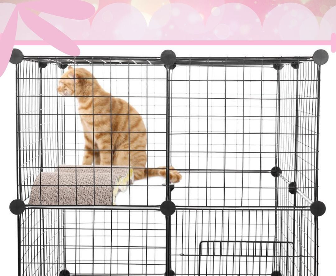 No-Slip Secure Pet Enclosure | Indoor/Outdoor | Adjustable Panels | Pawberry Road