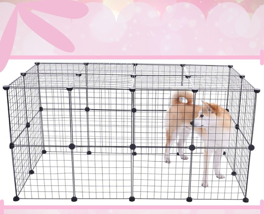 No-Slip Secure Pet Enclosure | Indoor/Outdoor | Adjustable Panels | Pawberry Road