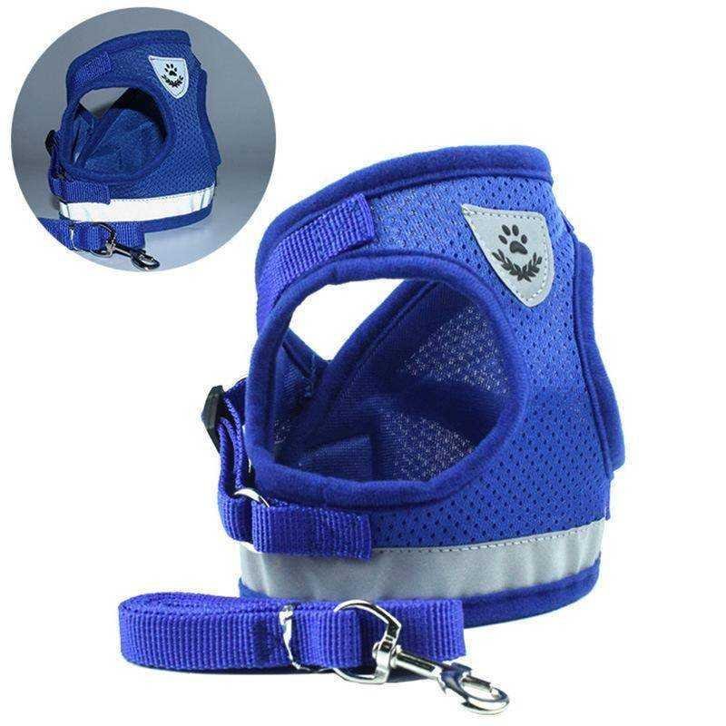 Pet Harness with Leash | 10.2 - 20.5 in | Reflective, Adjustable Fit | Durable Comfort | Pawberry Road