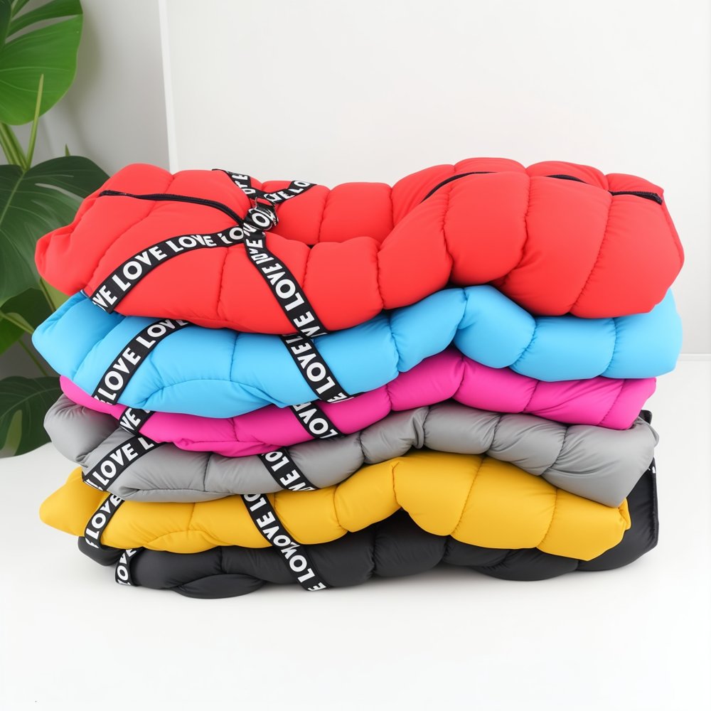 Dog Puffer Jumpsuit | Small to Large | Waterproof | Winter Coat with Built-In Harness | Pawberry Road