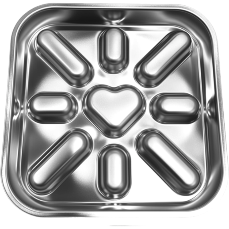 Dog Stainless Steel Bowl | 9 in | Slow Feeder | Anti-Choke & Easy Clean Feeding Bowl | Pawberry Road