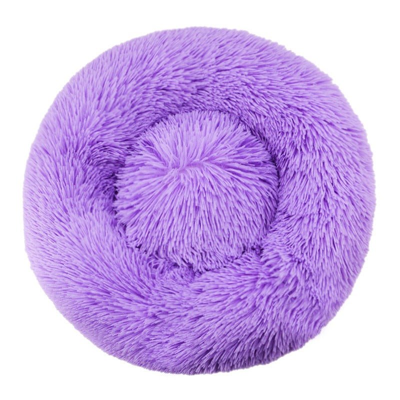 Pet  Plush Round Bed | 7.87 - 47.2 in | Comfortable Dog & Cat Lounger | Pawberry Road