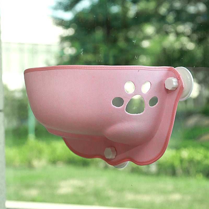 Window Cat Hammock | 19.7" × 9.8" | Foldable Suction Mount | Cozy & Durable | Pawberry Road