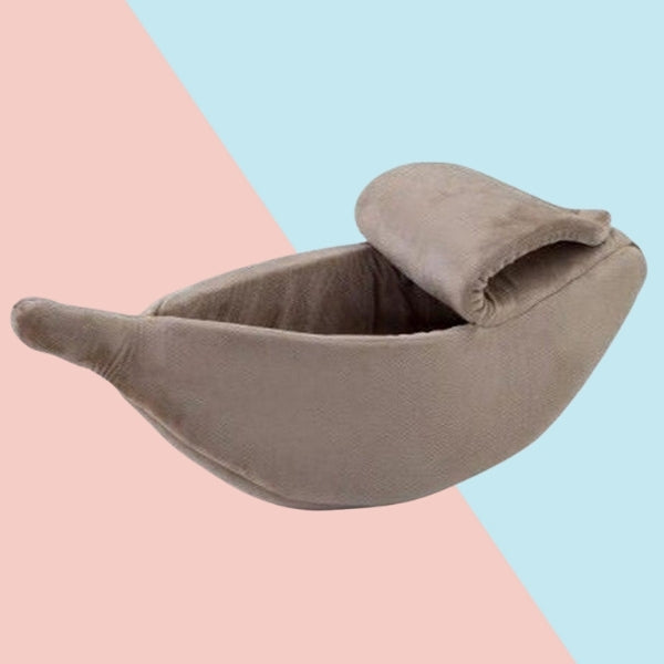 Banana Cat Bed | 15.7 - 34.6 in | Plush Hideaway | Cozy Comfort | Peelable Design | Pawberry Road