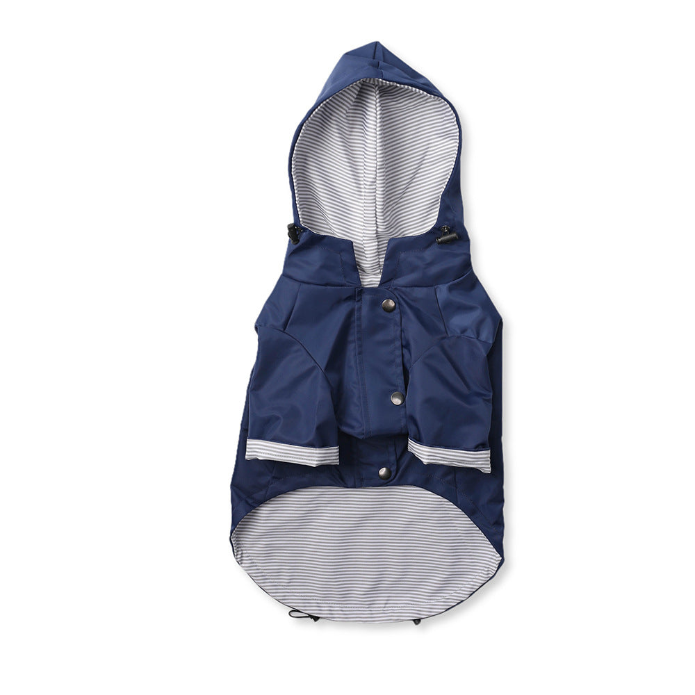 Retro Dog Raincoat | S - 5XL | Waterproof & Windproof | Hood & Drawstring | Pawberry Road