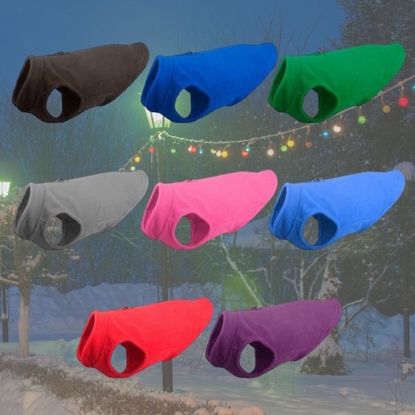 Dog Cozy Fleece Jacket | S - XL | Soft & Warm | Adjustable Straps | Pawberry Road
