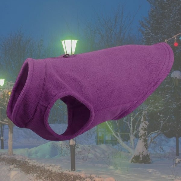 Dog Cozy Fleece Jacket | S - XL | Soft & Warm | Adjustable Straps | Pawberry Road