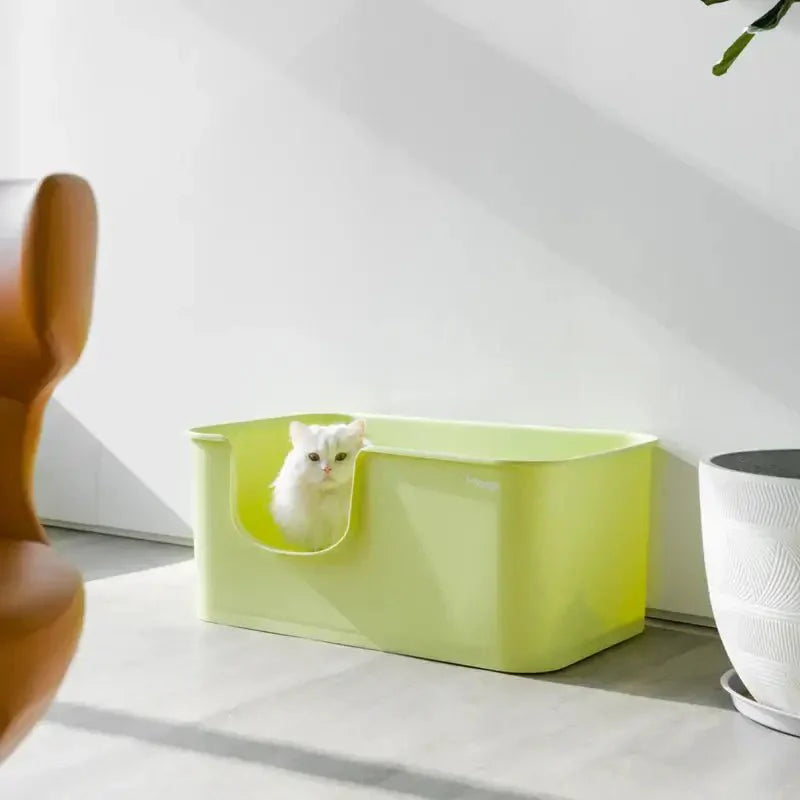 Cat Mango Open Litter Tray | 31.3 x 19.1 x 13.2 in | Spacious Large Cat Litter Box | Pawberry Road