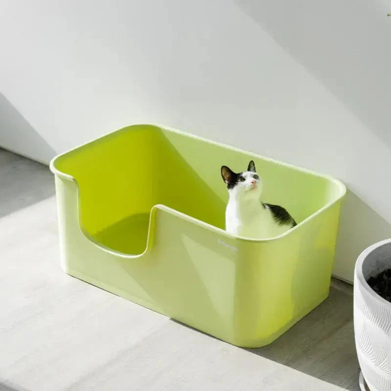 Cat Mango Open Litter Tray | 31.3 x 19.1 x 13.2 in | Spacious Large Cat Litter Box | Pawberry Road