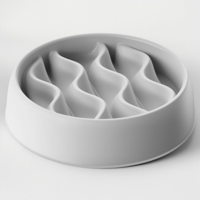 Paw Print Slow Feeder Bowl | Anti-Choke | Non-Slip Healthy Eating for Dogs | Pawberry Road