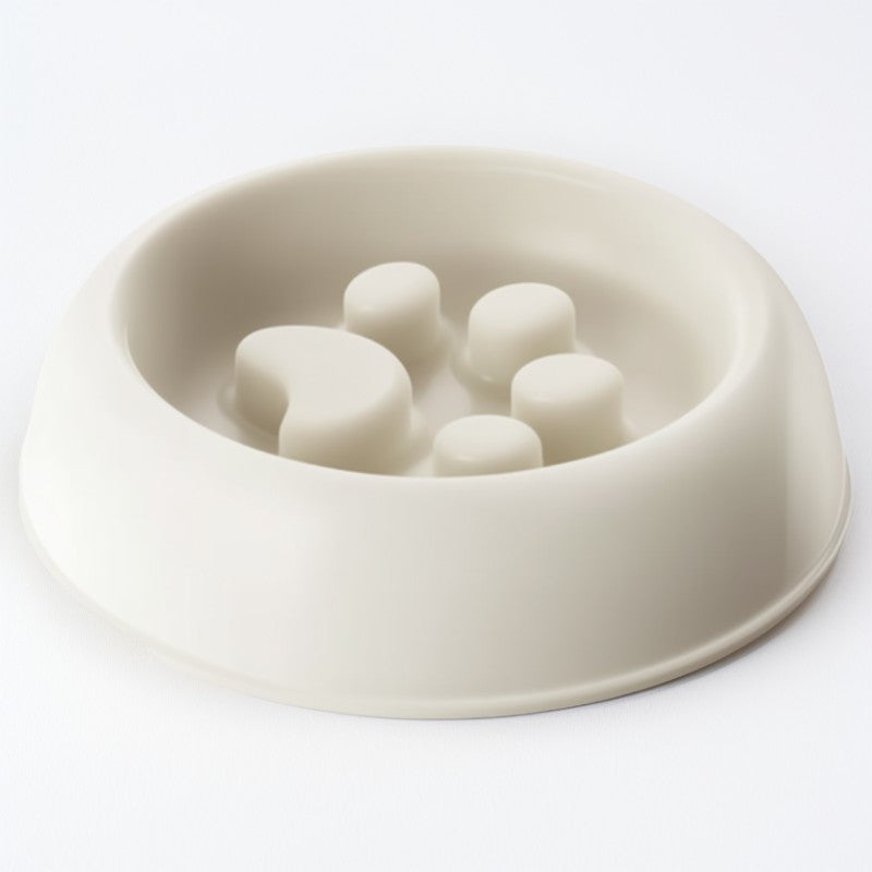 Paw Print Slow Feeder Bowl | Anti-Choke | Non-Slip Healthy Eating for Dogs | Pawberry Road