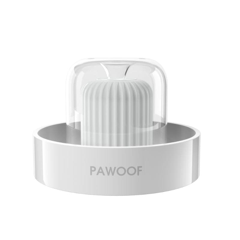 Pet Water Dispenser |  9.8 x 9.8 x 7.9 in | 360 Smart | 2.3L Filtered Fountain with Light | Pawberry Road